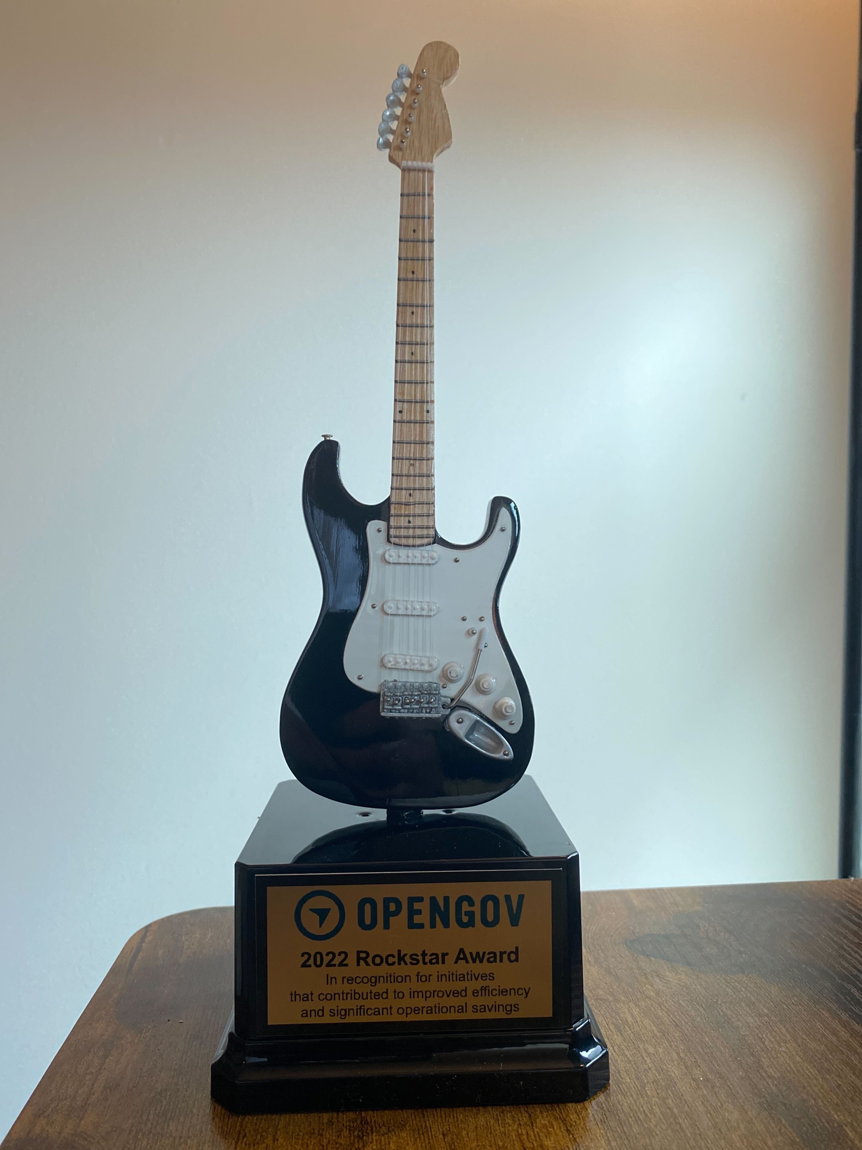 OpenGov Rockstar Award